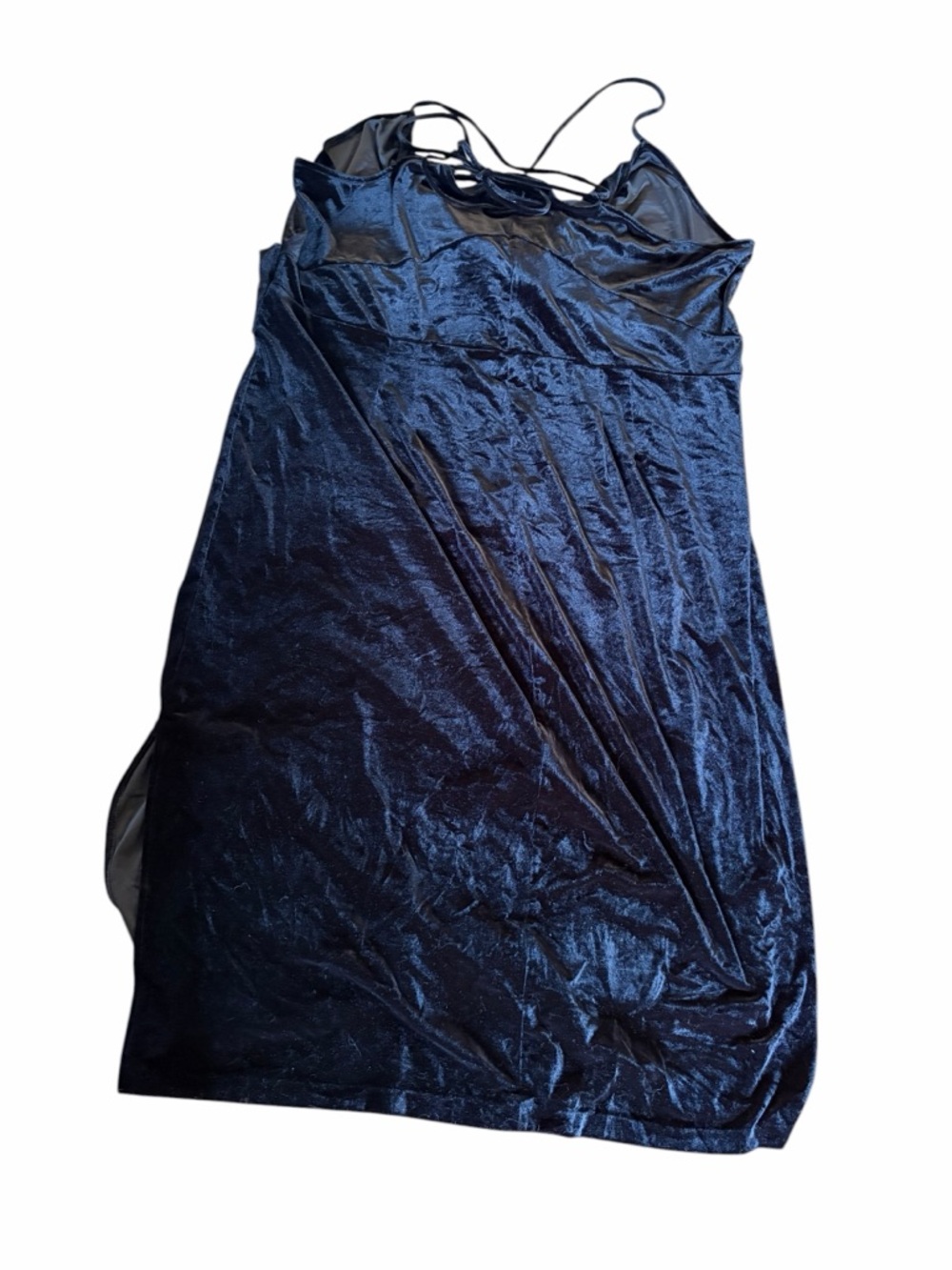 ELOQUII Black Velvet Halter Midi Dress Whimsygoth - Picture 5 of 8